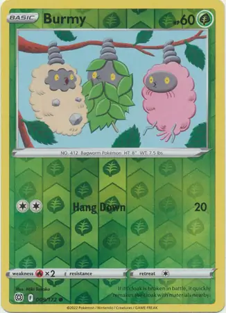 Burmy Reverse Holo Pokemon card from Brilliant Stars