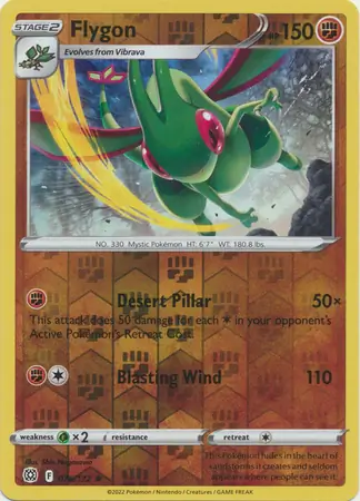 Flygon Reverse Holo Pokemon card from Brilliant Stars