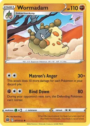 Wormadam Pokemon card from Brilliant Stars
