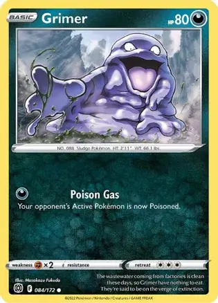 Grimer Pokemon card from Brilliant Stars