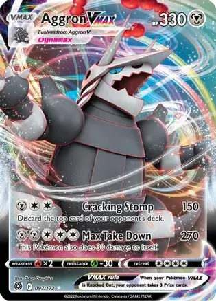Aggron VMAX Pokemon card from Brilliant Stars