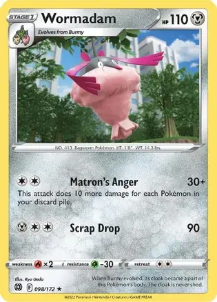 Wormadam Pokemon card from Brilliant Stars