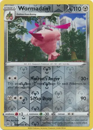 Wormadam Reverse Holo Pokemon card from Brilliant Stars
