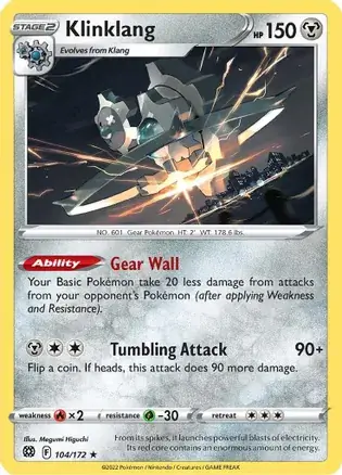 Klinklang Pokemon card from Brilliant Stars