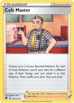 Cafe Master Pokemon card from Brilliant Stars