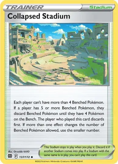 Collapsed Stadium Pokemon card from Brilliant Stars
