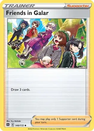Friends in Galar Pokemon card from Brilliant Stars