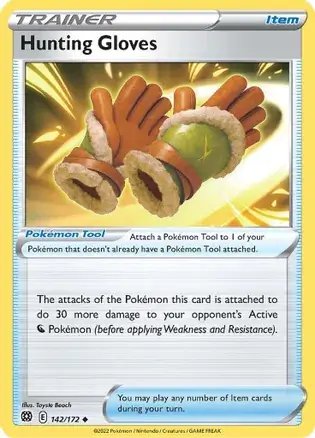 Hunting Gloves Pokemon card from Brilliant Stars