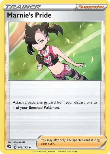 Marnie's Pride Pokemon card from Brilliant Stars