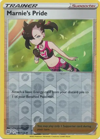 Marnie's Pride Reverse Holo Pokemon card from Brilliant Stars