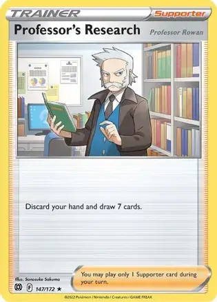 Professor's Research Pokemon card from Brilliant Stars