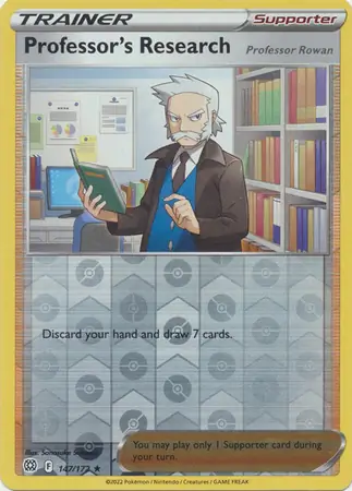 Professor's Research Reverse Holo Pokemon card from Brilliant Stars