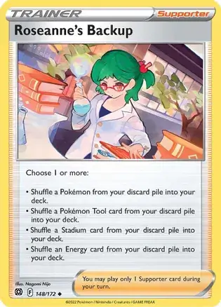 Roseanne's Backup Pokemon card from Brilliant Stars