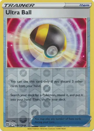 Ultra Ball Reverse Holo Pokemon card from Brilliant Stars