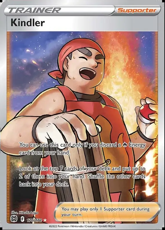 Kindler Pokemon card from Brilliant Stars