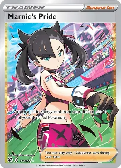 Marnie's Pride Pokemon card from Brilliant Stars