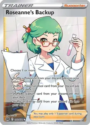 Roseanne's Backup Pokemon card from Brilliant Stars