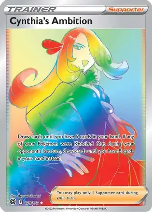 Cynthia's Ambition Pokemon card from Brilliant Stars