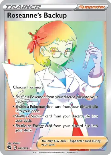 Roseanne's Backup Pokemon card from Brilliant Stars