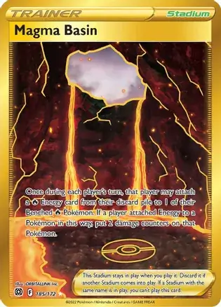 Magma Basin Pokemon card from Brilliant Stars