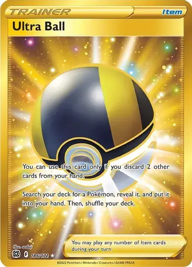 Ultra Ball Pokemon card from Brilliant Stars
