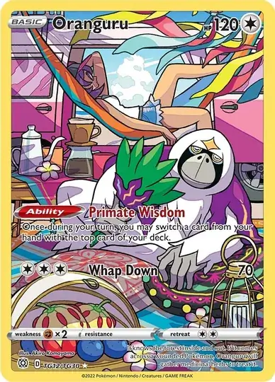 Oranguru Pokemon card from Brilliant Stars