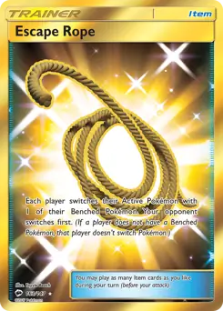 Escape Rope Secret Pokemon card from Burning Shadows