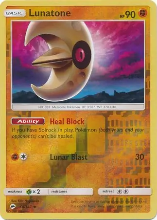 Lunatone Reverse Holo