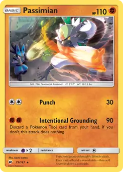Passimian Pokemon card from Burning Shadows