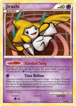 Jirachi Holo Pokemon card from Call of Legends
