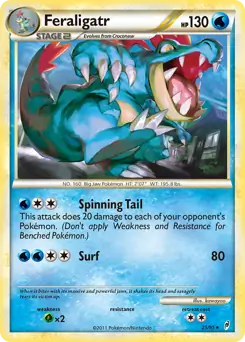 Feraligatr Pokemon card from Call of Legends