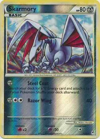 Skarmory Reverse Holo Pokemon card from Call of Legends