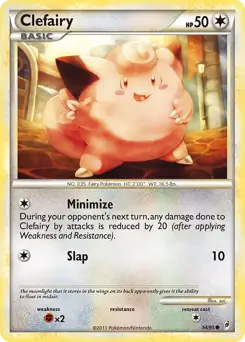 Clefairy Pokemon card from Call of Legends