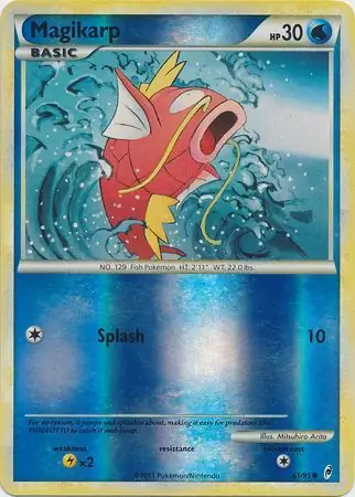 Magikarp Reverse Holo Pokemon card from Call of Legends