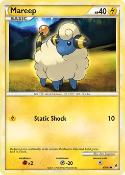 Mareep Pokemon card from Call of Legends