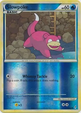 Slowpoke Reverse Holo Pokemon card from Call of Legends