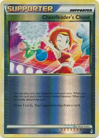 Cheerleader's Cheer Reverse Holo Pokemon card from Call of Legends