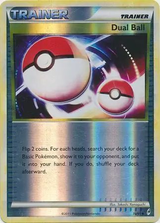 Dual Ball Reverse Holo Pokemon card from Call of Legends
