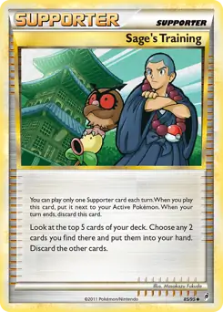 Sage's Training Pokemon card from Call of Legends
