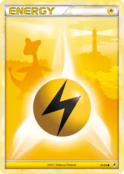 Lightning Energy Reverse Holo Pokemon card from Call of Legends