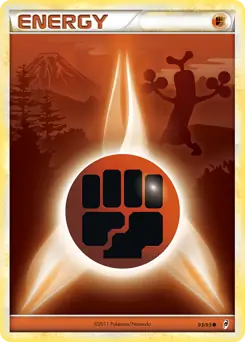 Fighting Energy Reverse Holo Pokemon card from Call of Legends