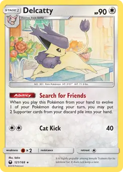 Delcatty Pokemon card from Celestial Storm