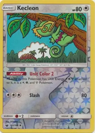 Kecleon Reverse Holo Pokemon card from Celestial Storm