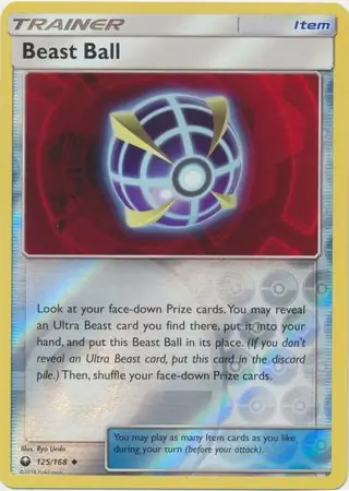 Beast Ball Reverse Holo Pokemon card from Celestial Storm