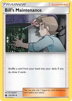 Bill's Maintenance Pokemon card from Celestial Storm