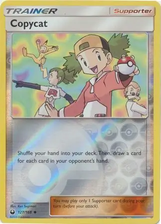 Copycat Reverse Holo Pokemon card from Celestial Storm