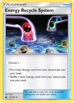Energy Recycle System Pokemon card from Celestial Storm
