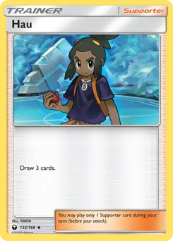 Hau Pokemon card from Celestial Storm