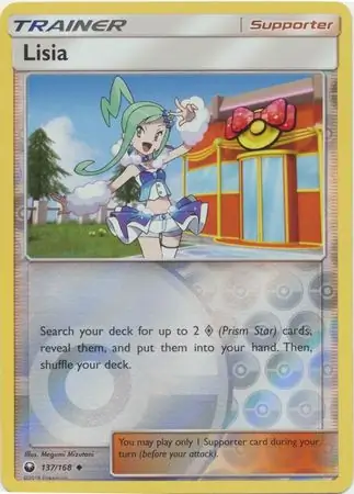Lisia Reverse Holo Pokemon card from Celestial Storm