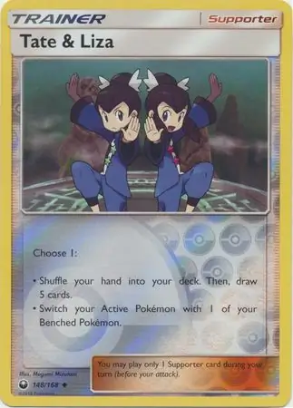 Tate & Liza Reverse Holo Pokemon card from Celestial Storm